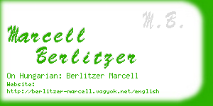 marcell berlitzer business card